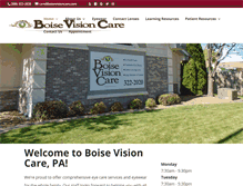 Tablet Screenshot of boisevisioncare.com